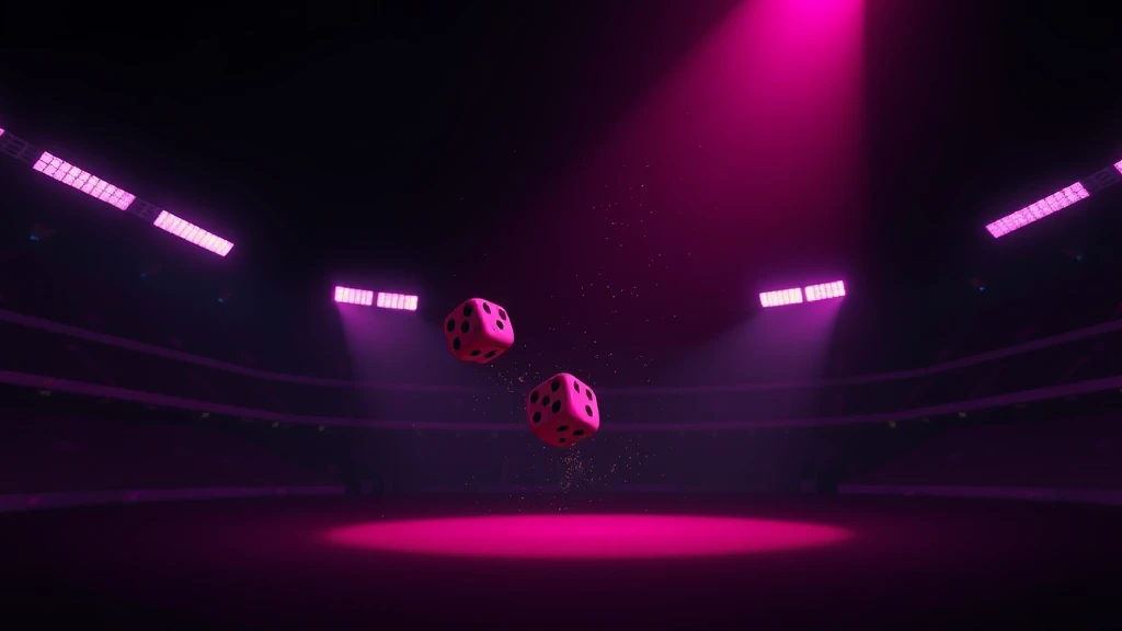 Three plain dice tumbling through the air